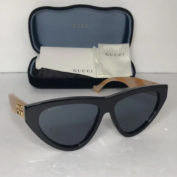 New Gucci Blue Cat Eye Ladies Sunglasses GG1333S 004 - Picture 9 of 17